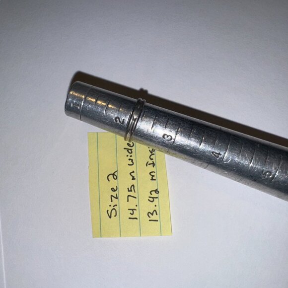 Sterling Silver Thin Double Band Ring, Size 2 - Picture 8 of 15